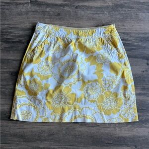 Floral Yellow Women's Skirt